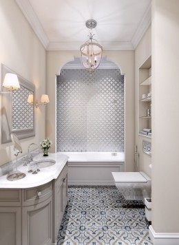 Ванная комната в неоклассическом стиле (81 фото)
