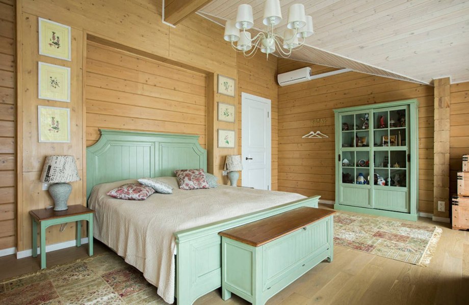Tikkurila зеленый имитация бруса