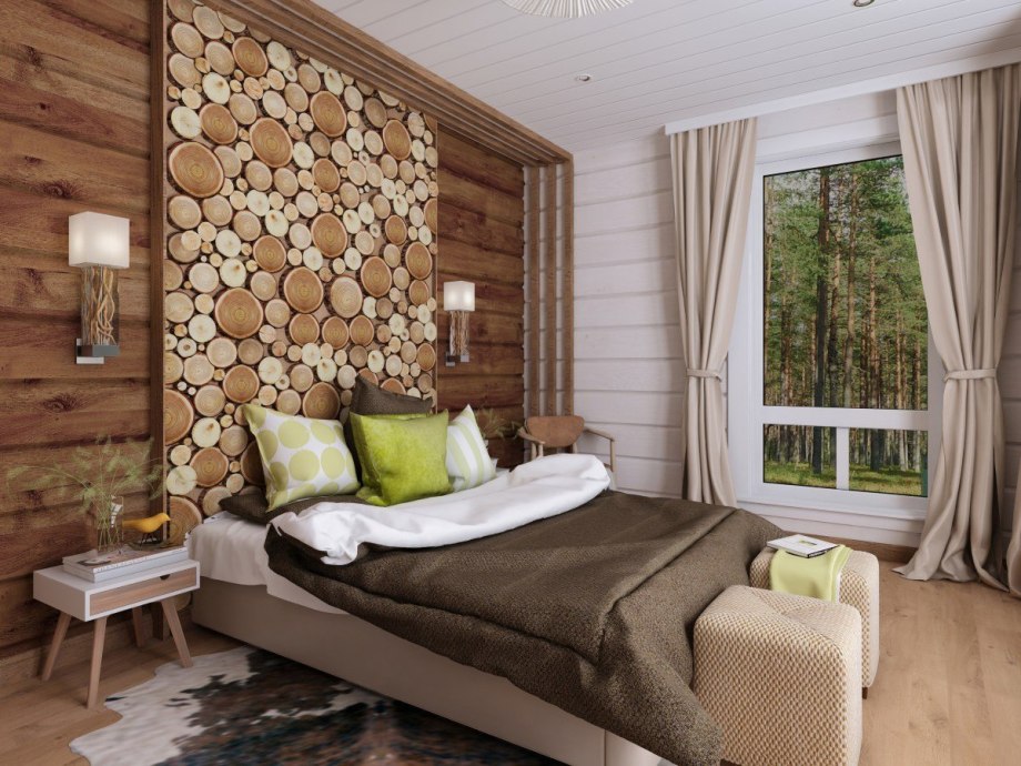 Rustic Wood Decor спальня