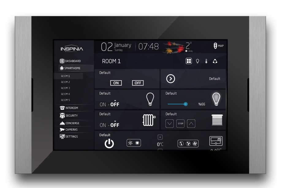 KNX панель управления