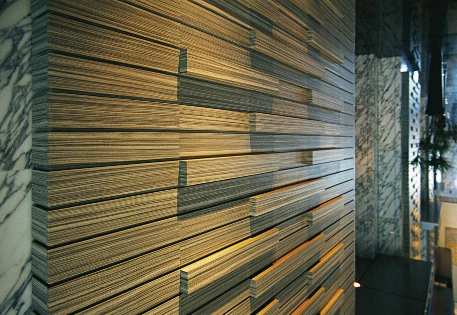 Шпонированные панели Topperfo Micro Ulme Stone Edition Acoustic Wood Panel