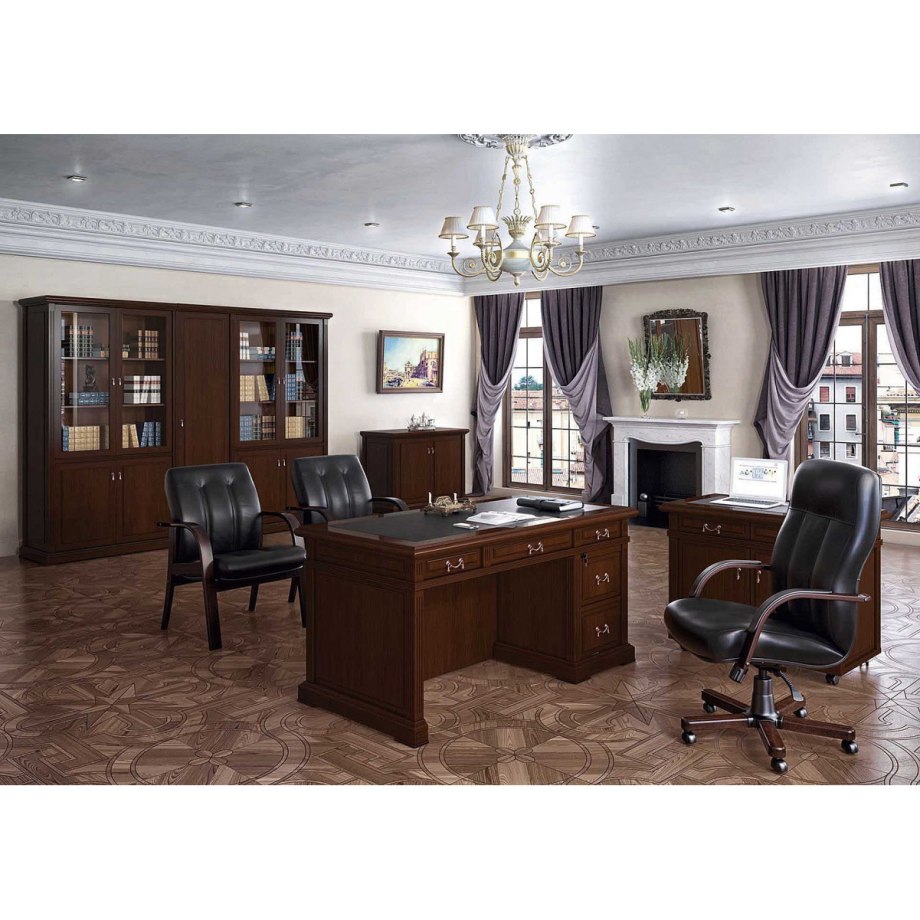 Мебель VP_Chicago n стол руководителя 190 темн. Дуб