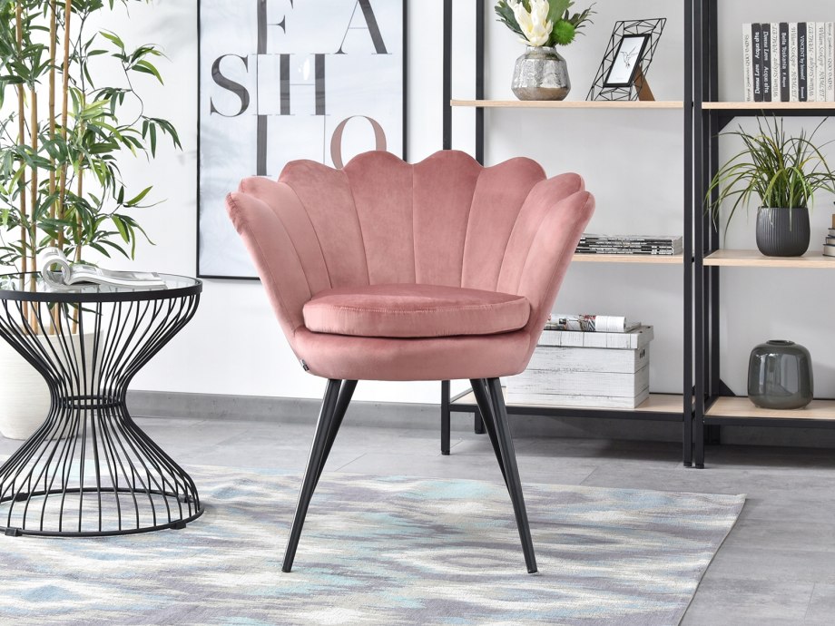 Кресло Чарли Velvet Pink
