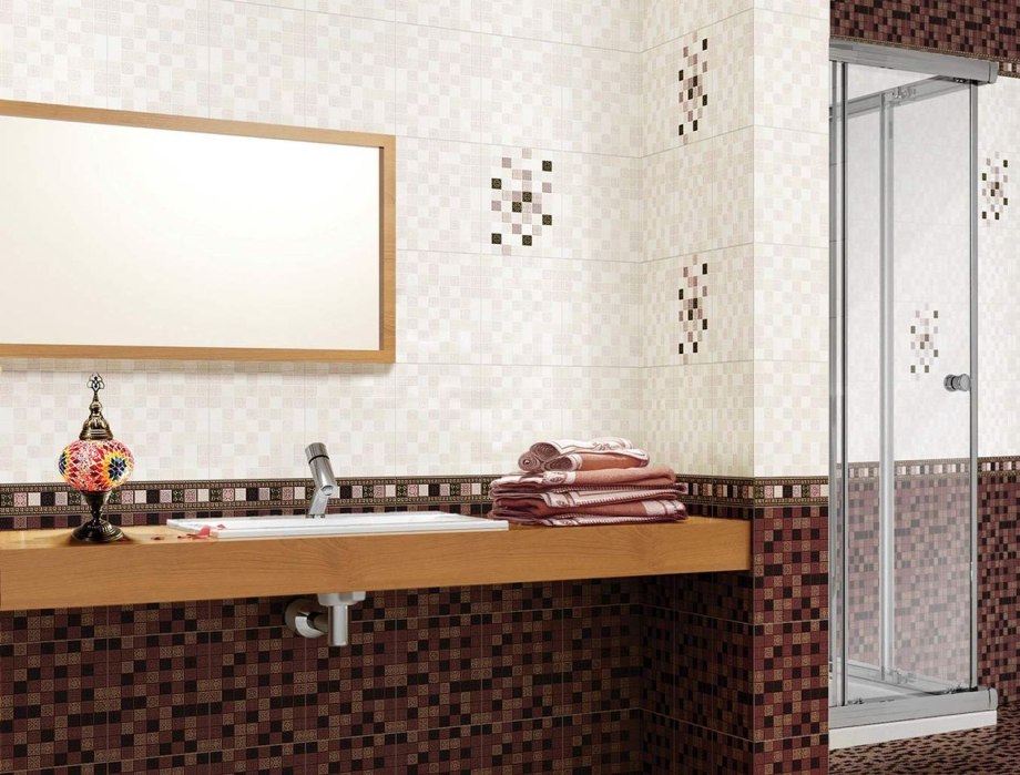 17824647 Плитка настенная Arabesque 25x35 см 1.4 м2 цвет бежевый