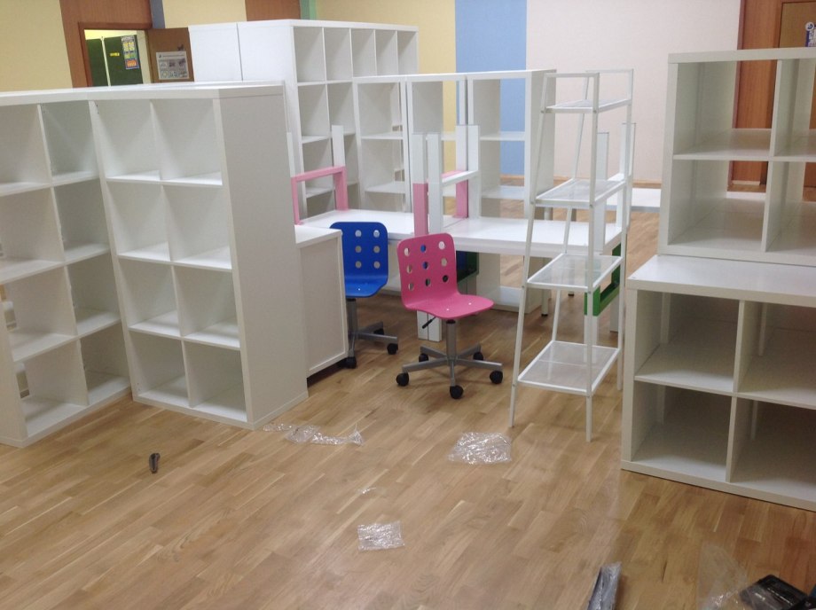 Стеллаж икеа белый в интерьере