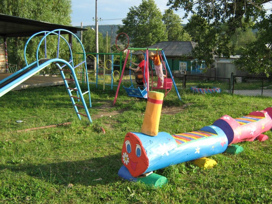 Высота бруса для участка в ДОУ