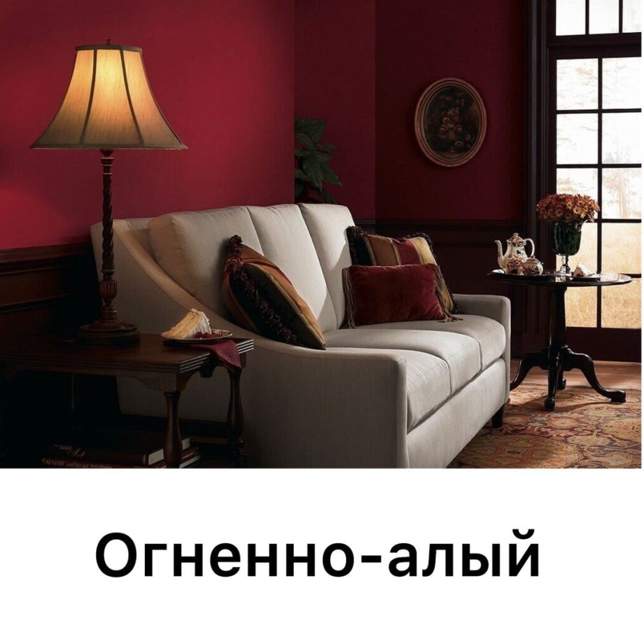 Бордовые стены