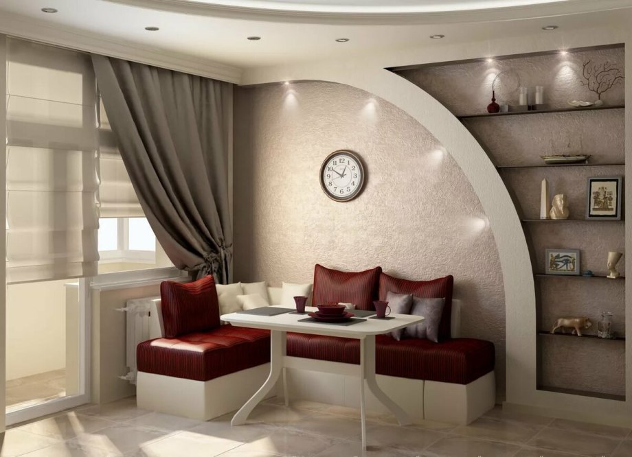 Интерьер гостинной 18кв м