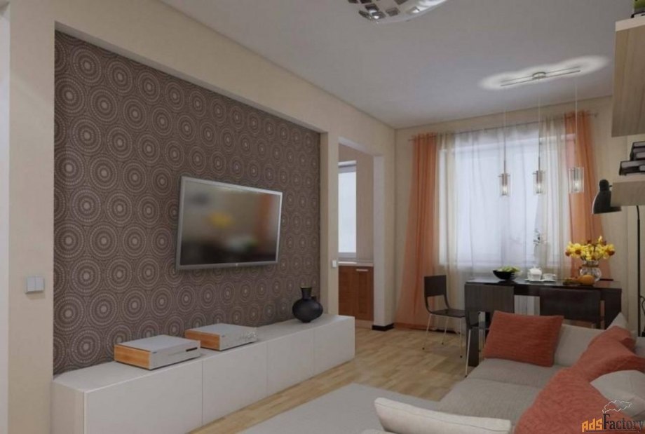 Интерьер гостинной 18кв м