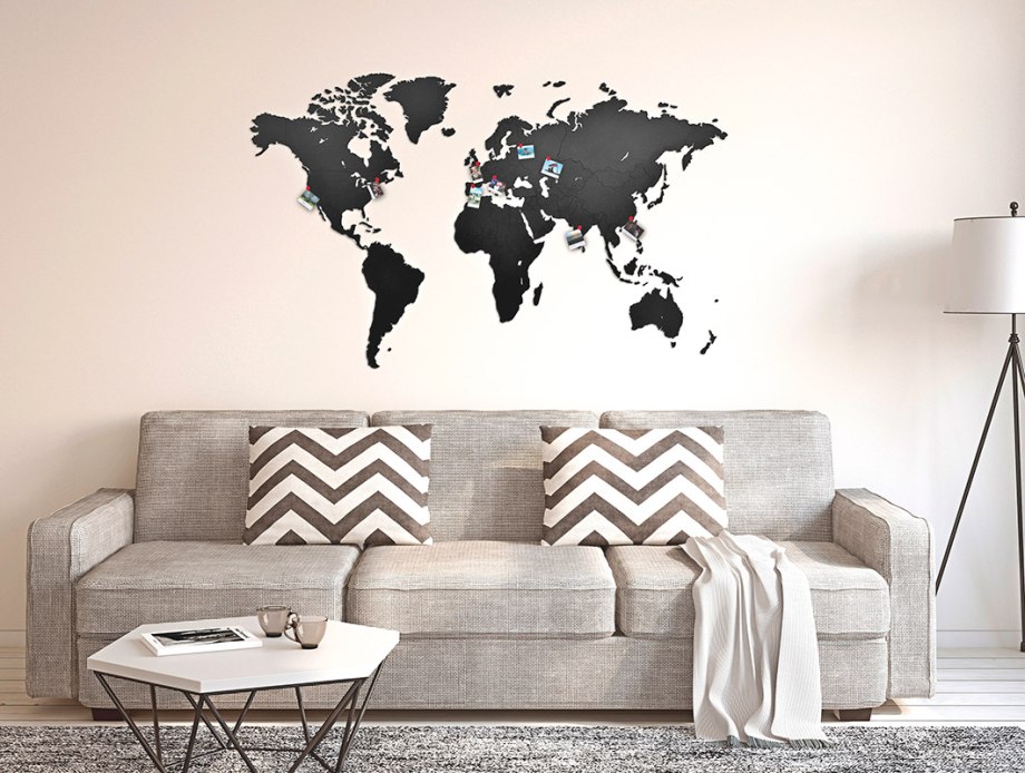 Wall decoration карта мира