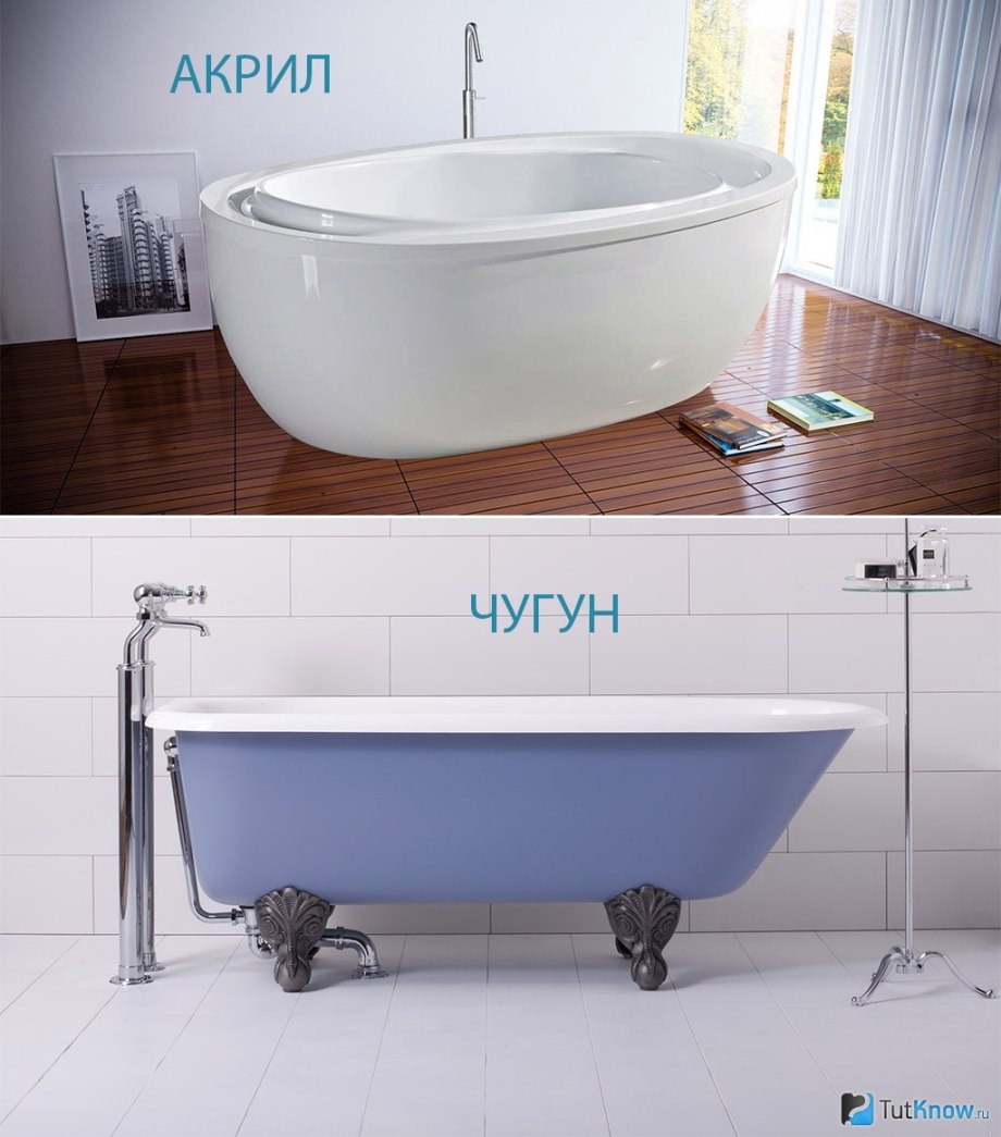Чугунная или акриловая ванна