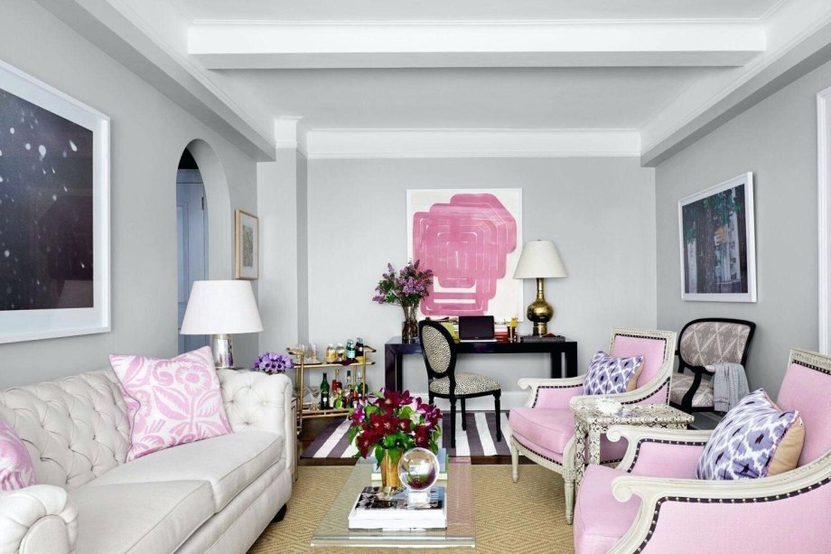 Beige Bedroom with Light Pink