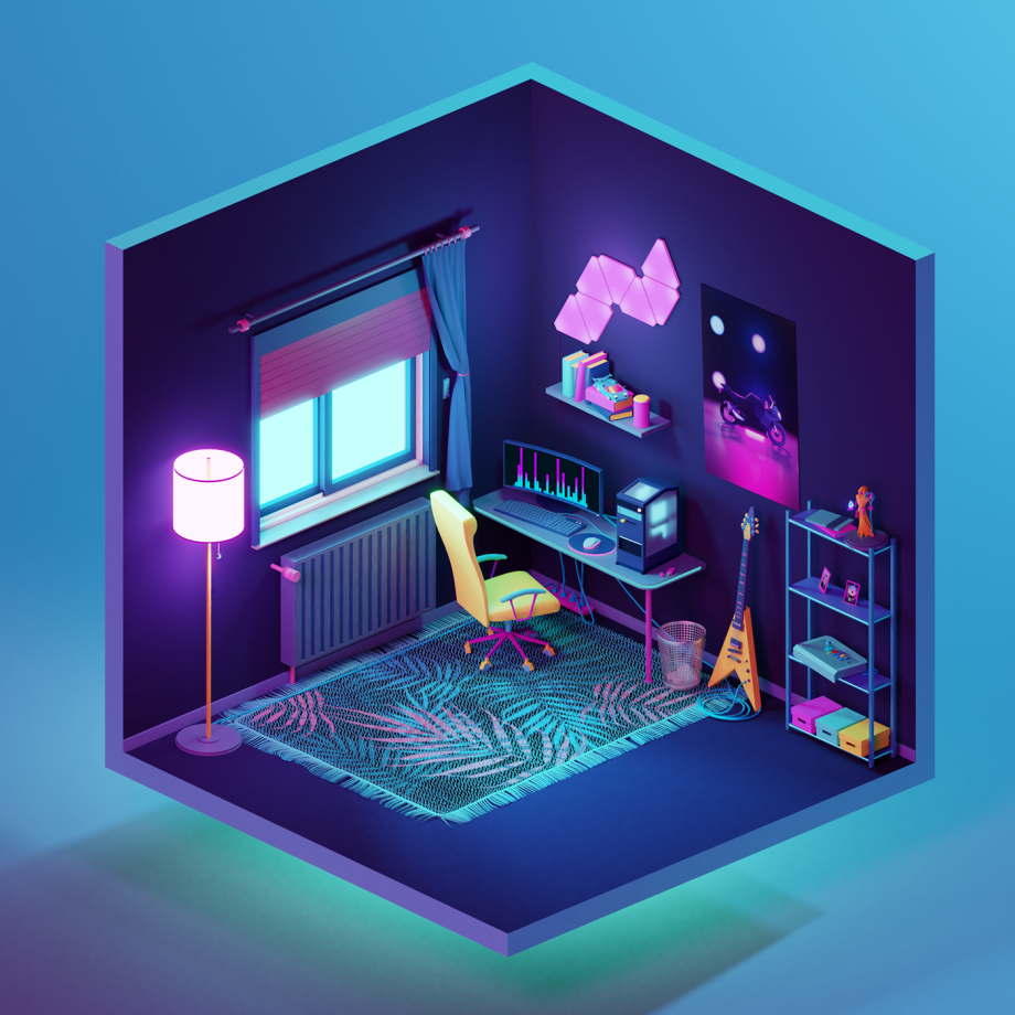 Isometric Room 3d