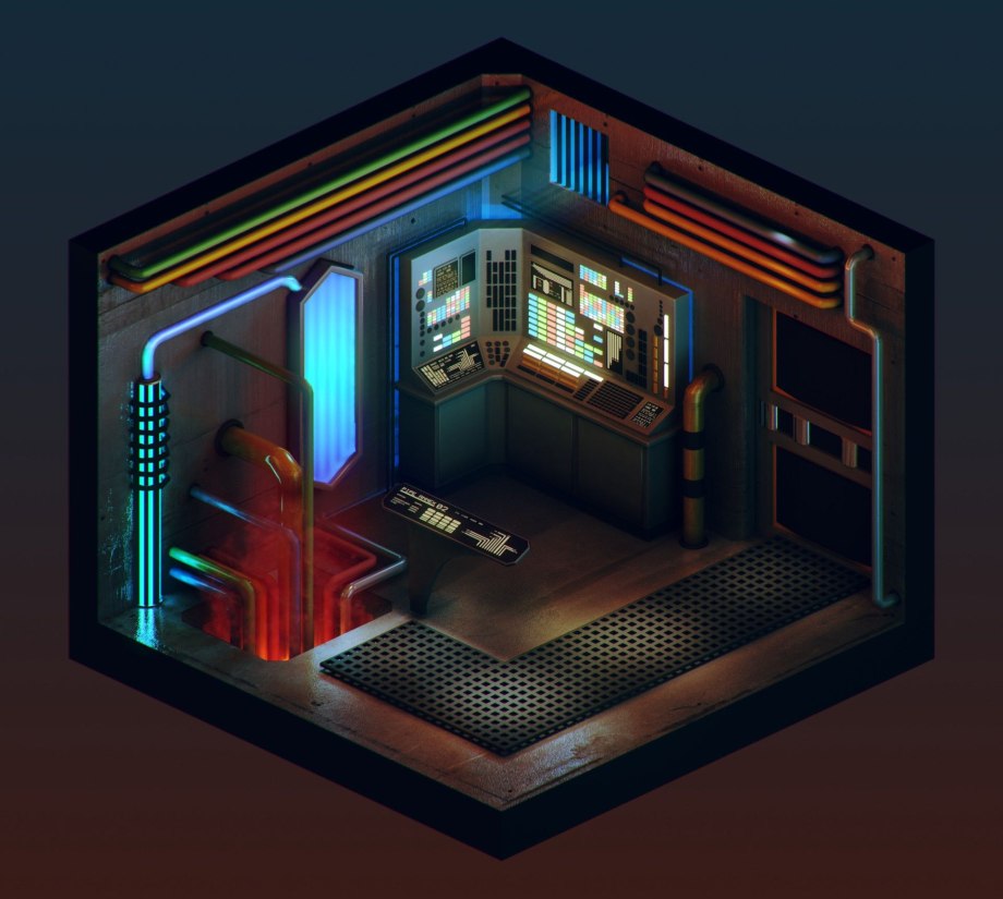 3d isometric Room гейминг