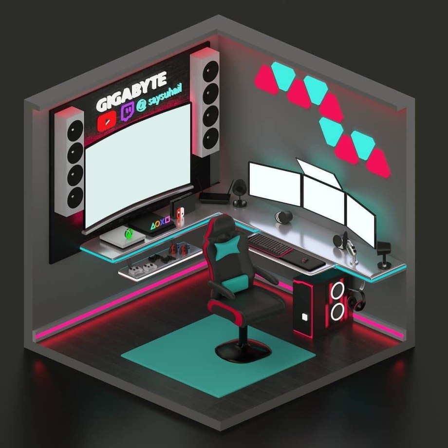 Blender 3d комната