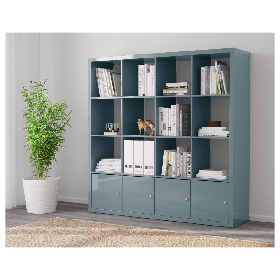 EKET ЭКЕТ комбинация шкафов с ножками, серо-бирюзовый70x35x72 см