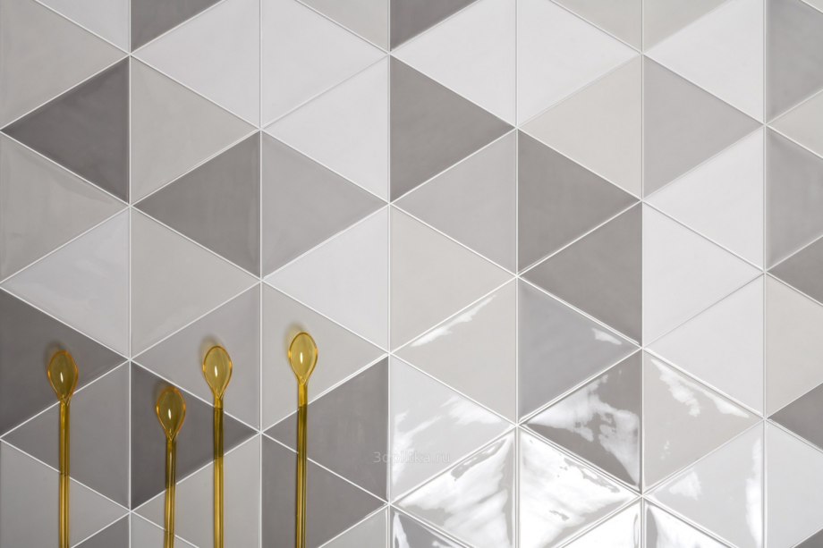 Треугольная плитка для стен Quintessenza Ceramiche 3lati