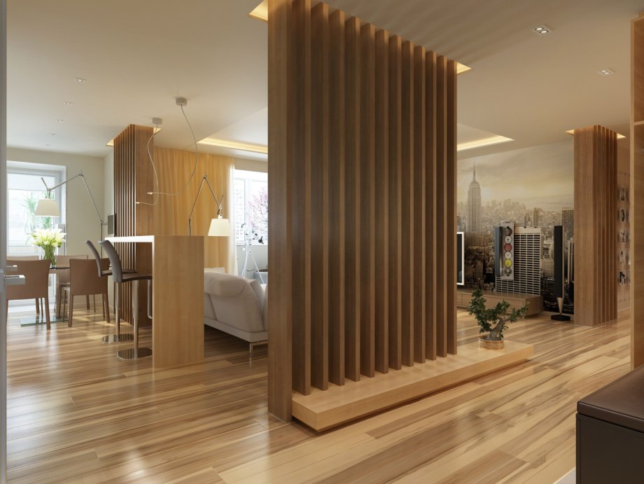 Реечная перегородка, 100х50х2500мм