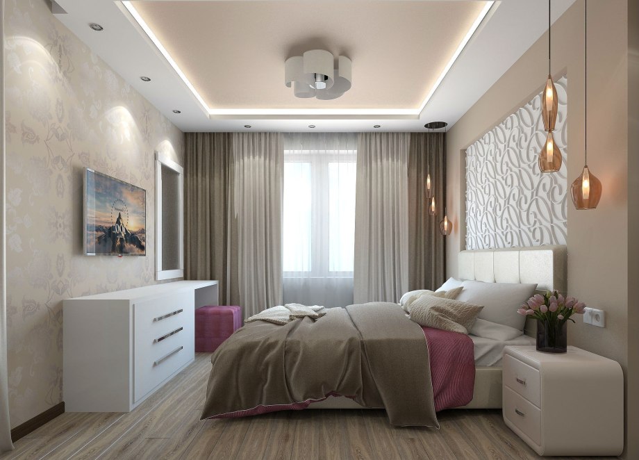 Интерьер трехкомнатной квартиры 62 кв.м