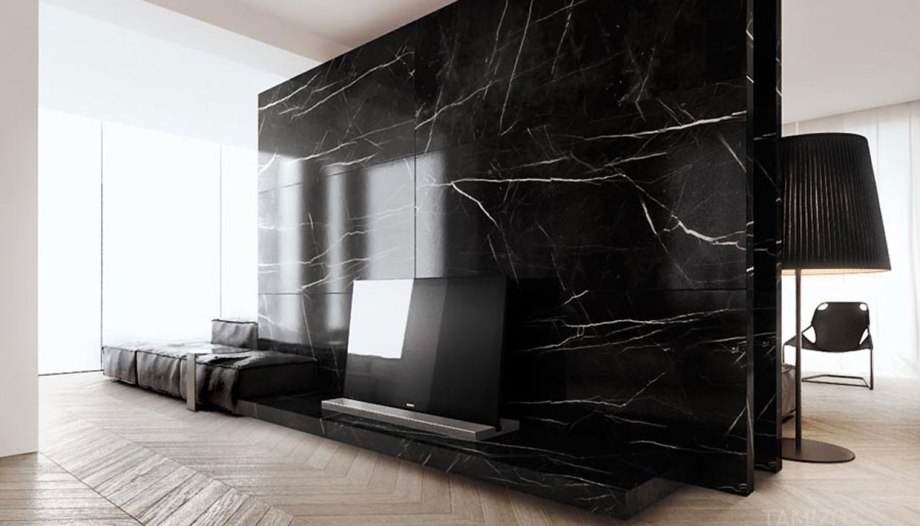 Камень Nero Marquina