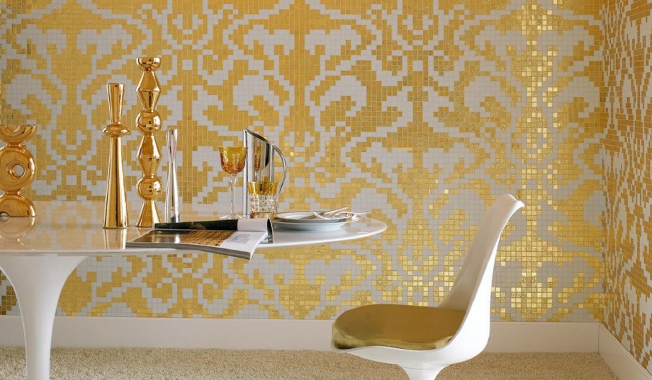 Мозаика Bisazza decorations Damasco Oro giallo 97x97