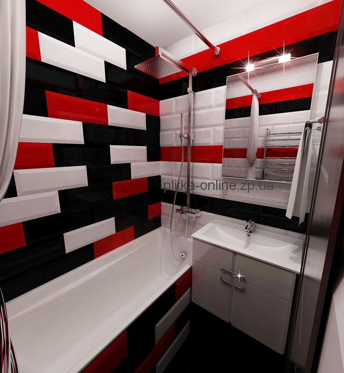 Ремонт туалета кухни. Красно черная ванна. Черно красная ванная. Черно красная ванная комната. Красно черная плитка.