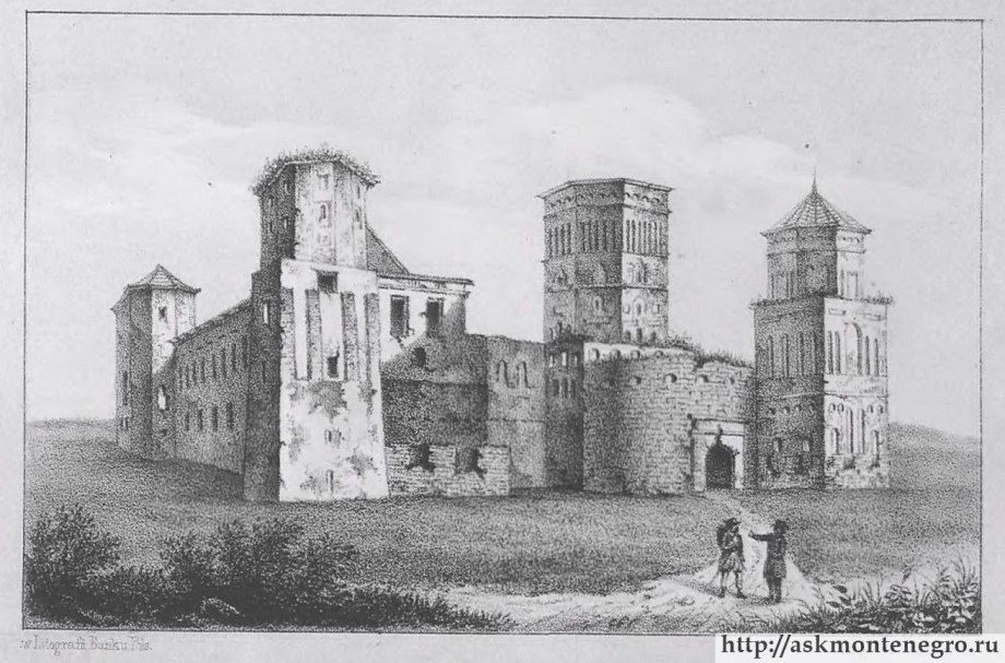 Замок в мире. Картина к. Русецкого, сер. XIX В.