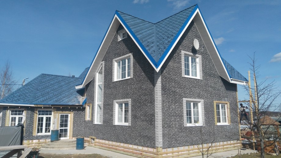 Tikkurila голубой имитация бруса