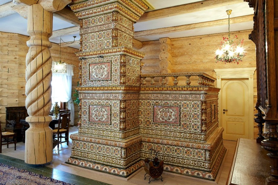 Камин изразцы русский стиль