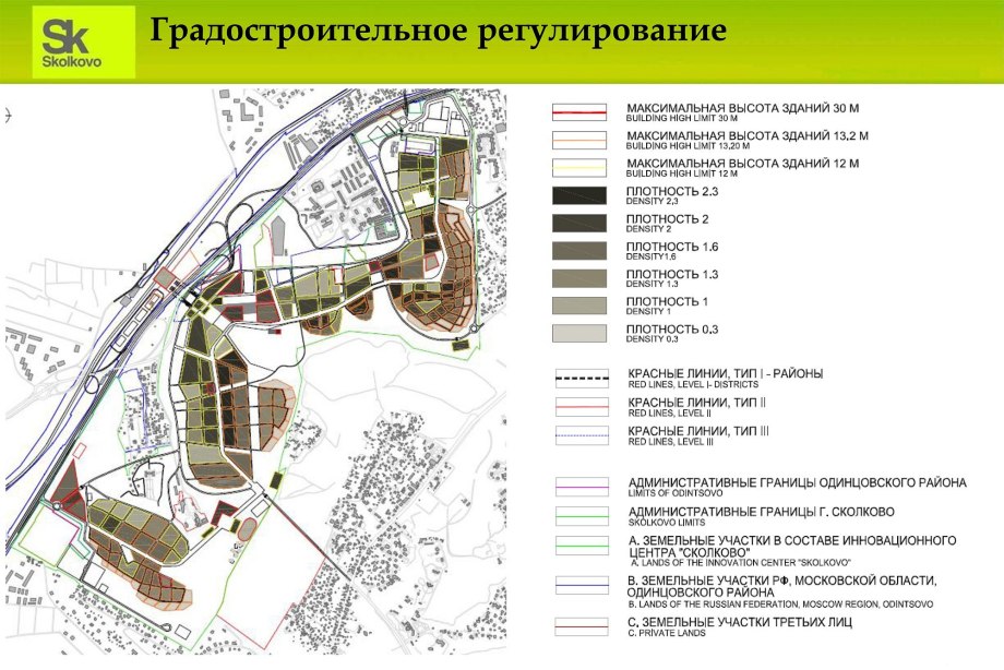 Сколково план территории