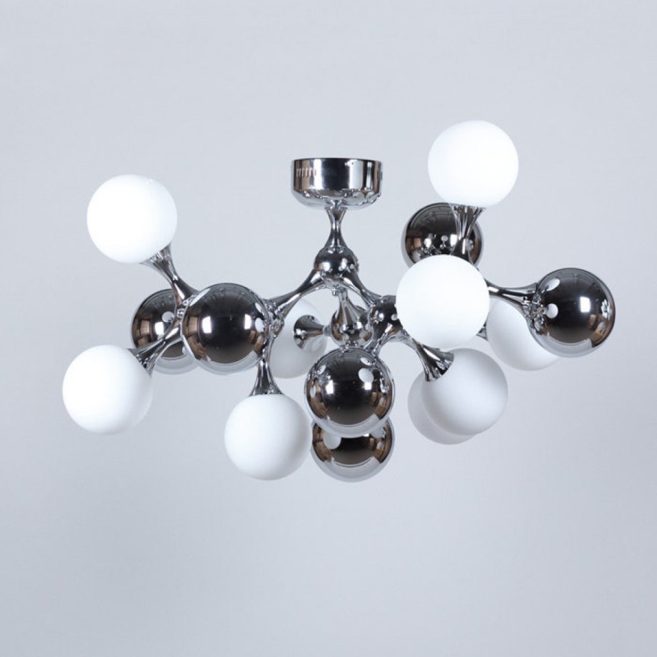 Chandelier Loft molecule 12 Lamps