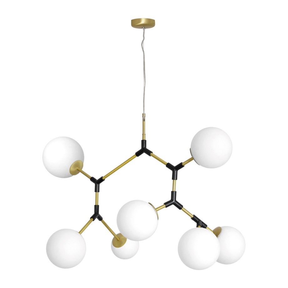 Люстра molecule Gold Chandelier