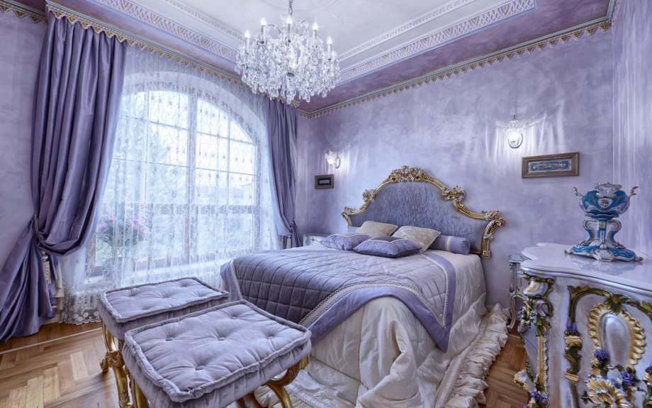 Классический интерьер спальни