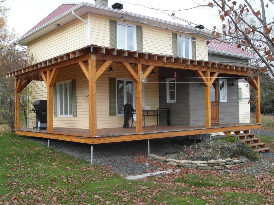 Пристрой к дому каркасный