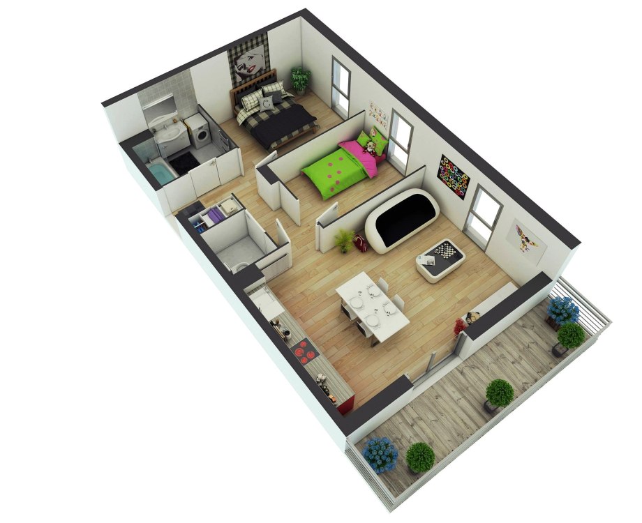 Floorplan 3d проекты