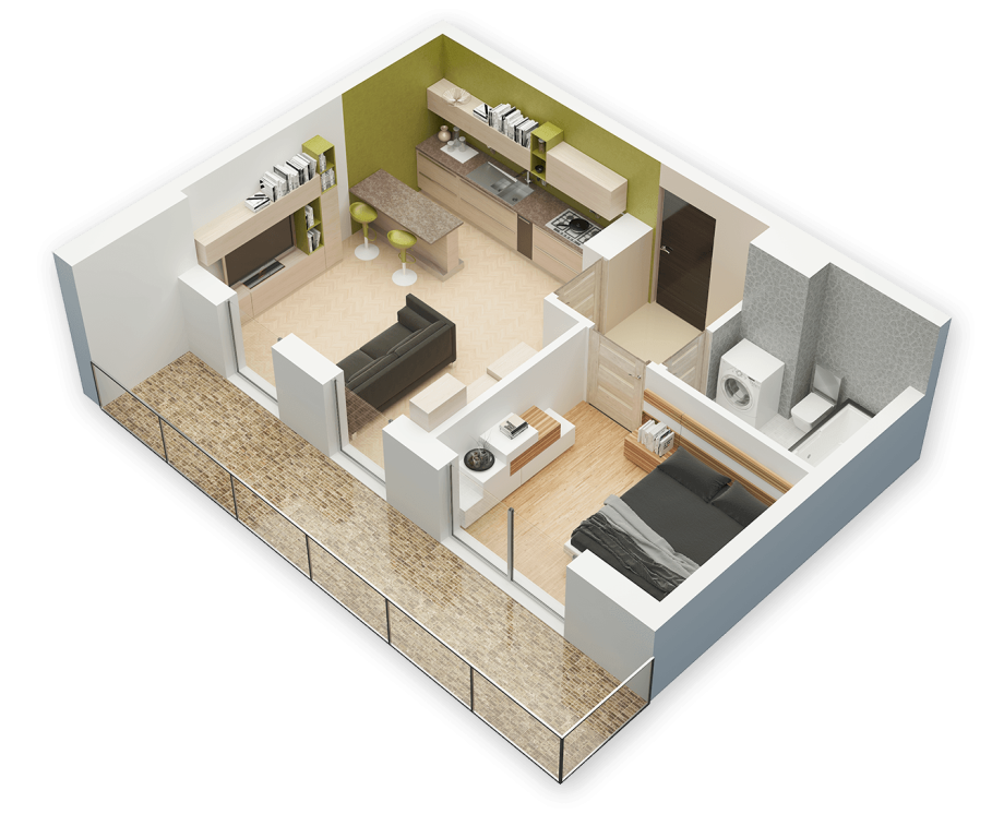 3d планировка квартиры