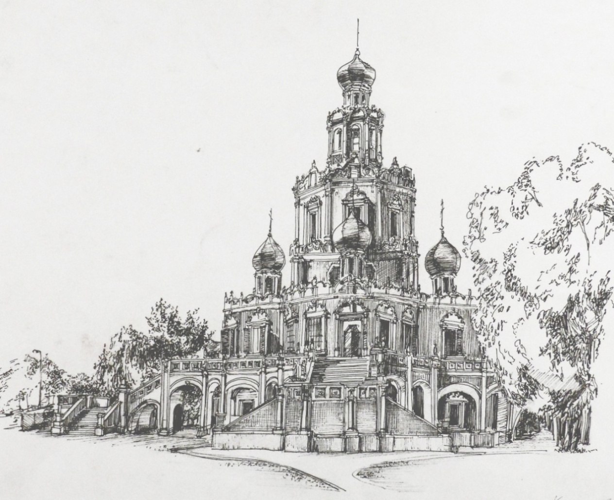 Церковь Покрова в Филях Москва план