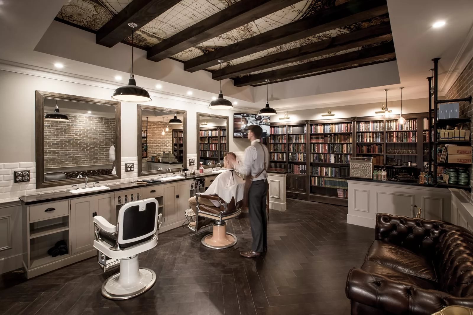 Barbershop. Дэниел барбер шоп. Барбершоп. Интерьер барбершопа. Парикмахерская в стиле ретро.