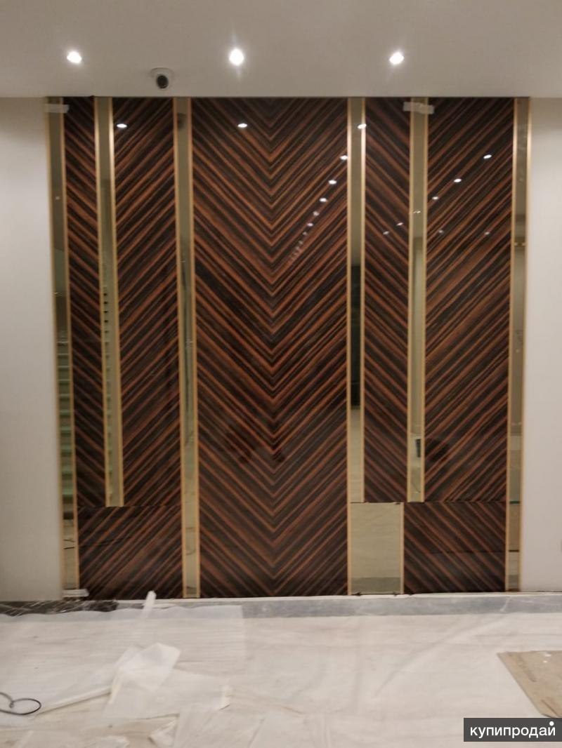 Шпонированные панели Topperfo Micro Ulme Stone Edition Acoustic Wood Panel