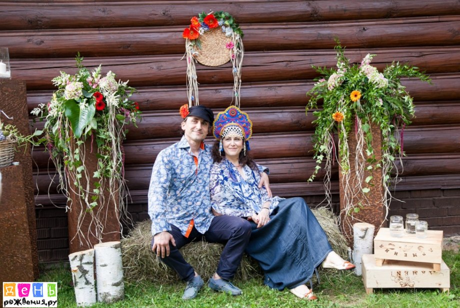 Фотозона в русско народном стиле