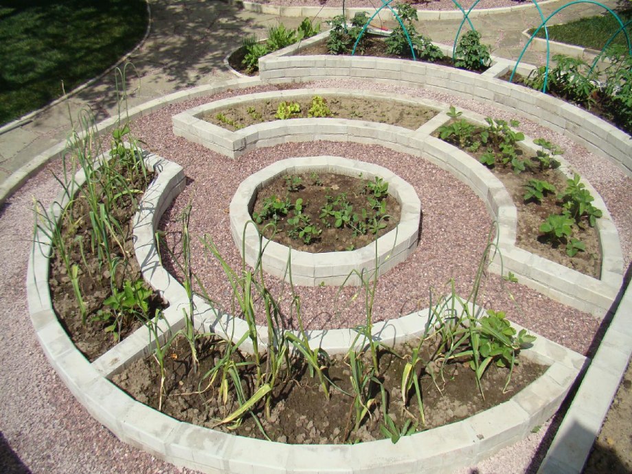 Клумба трехъярусная горка