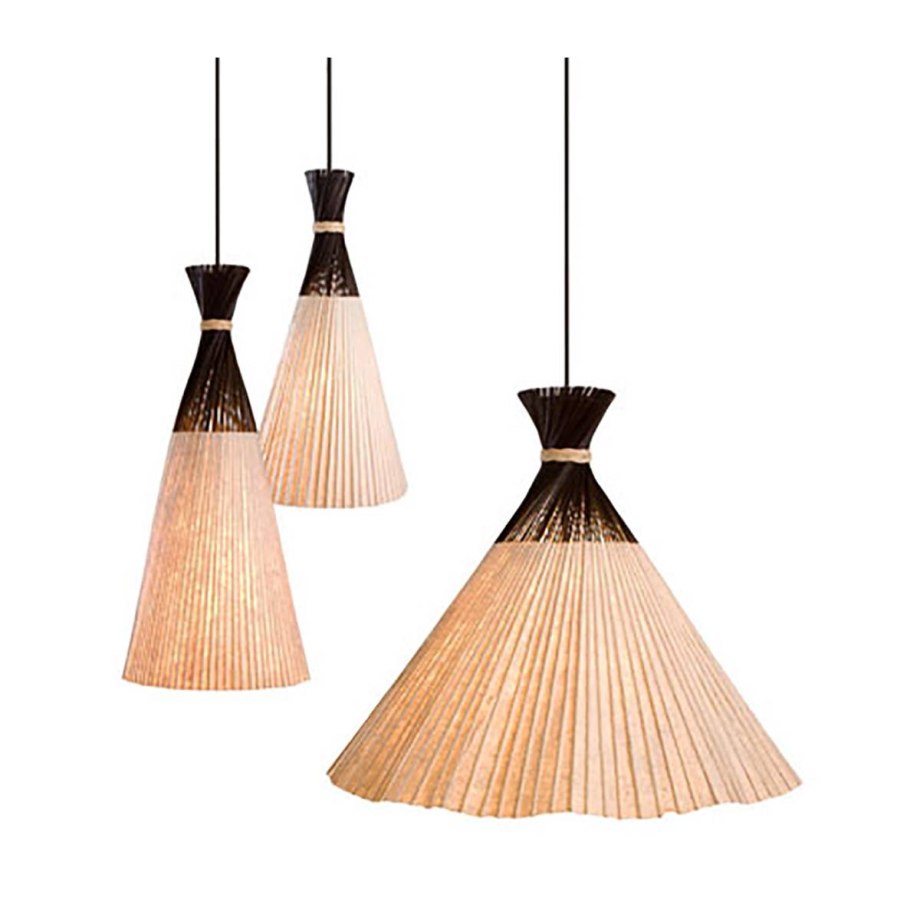 LLU-B-1429 Luau Hanging Lamp large (Brown)