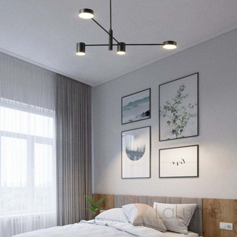 Люстра на штанге inodesign motvikt Black 41.1204