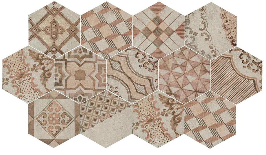 Marazzi керамогранит Decoro Cementine freddo