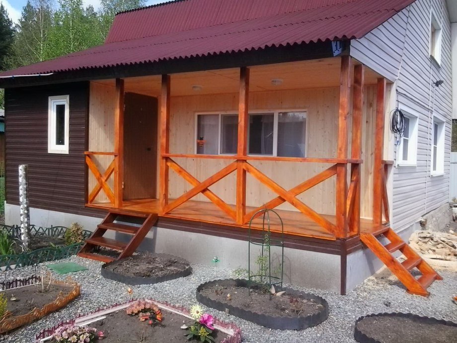 Пристройка веранды на даче