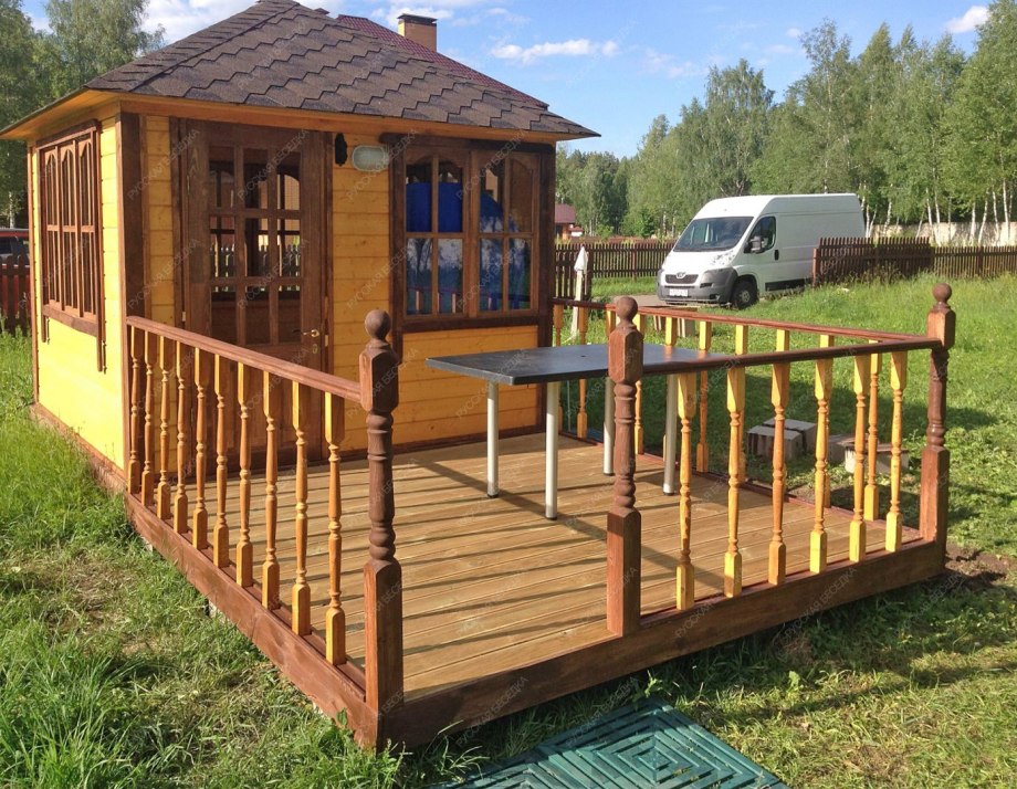 Самодельные веранды на даче