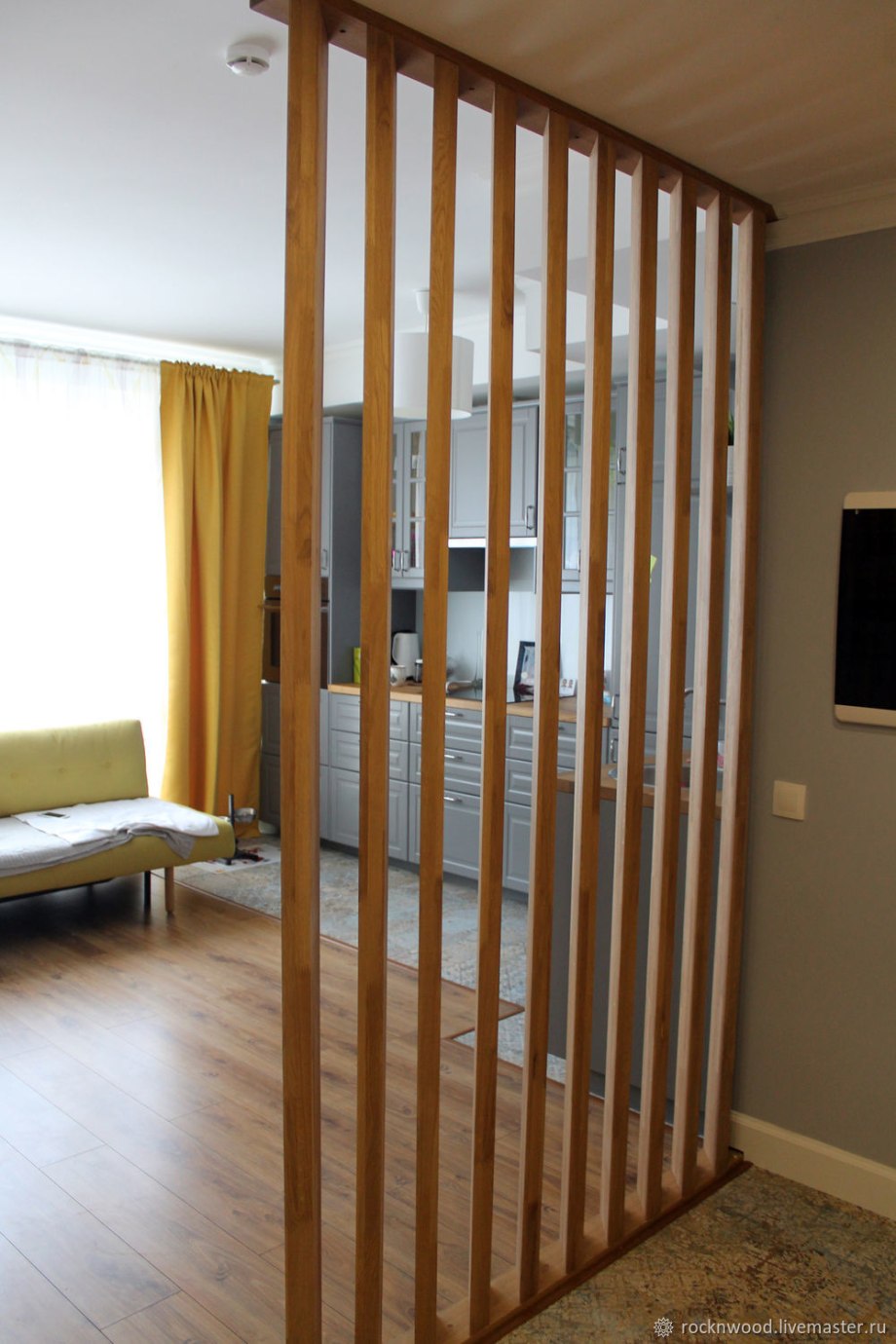 Реечная перегородка, 100х50х2500мм