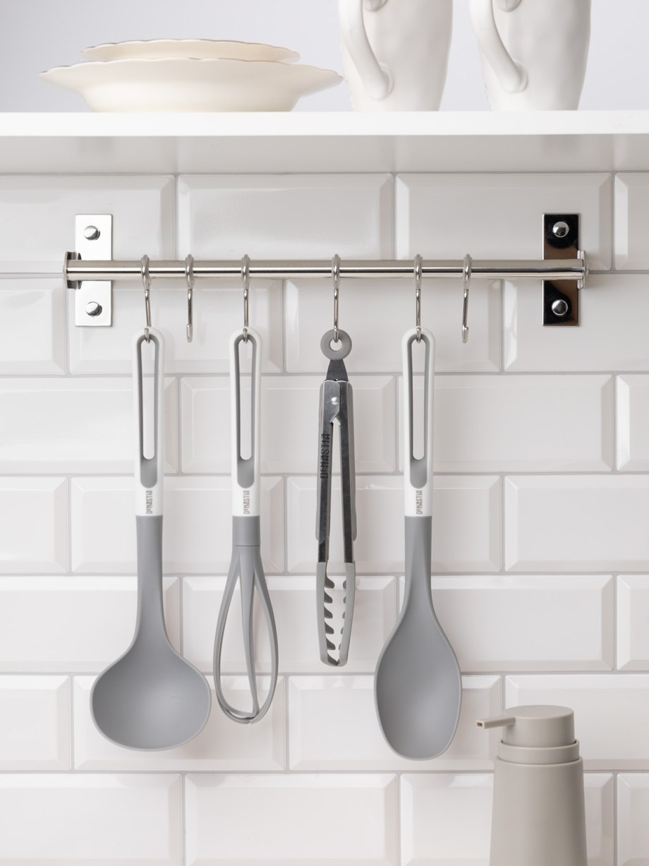 Держатель ножей и досок с крючком Delinia 25x16x39 см, хром