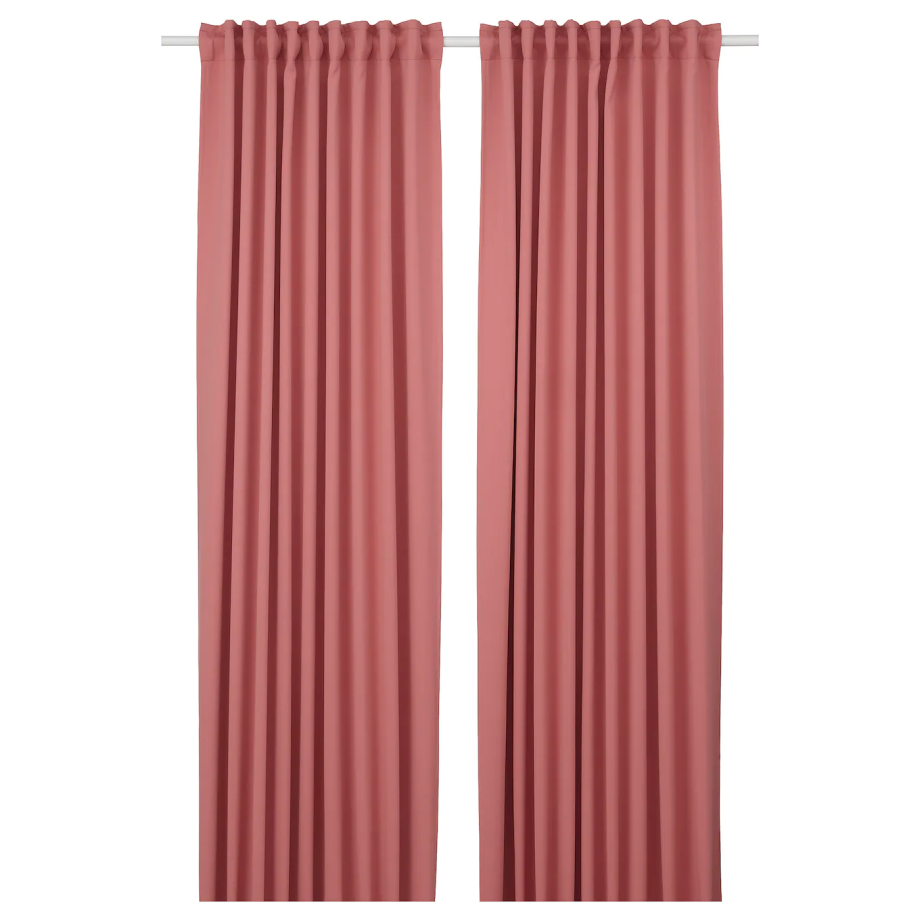 Majgull МАЙГУЛЛ затемняющие гардины, 2 шт., серый/коричневый145x300 см