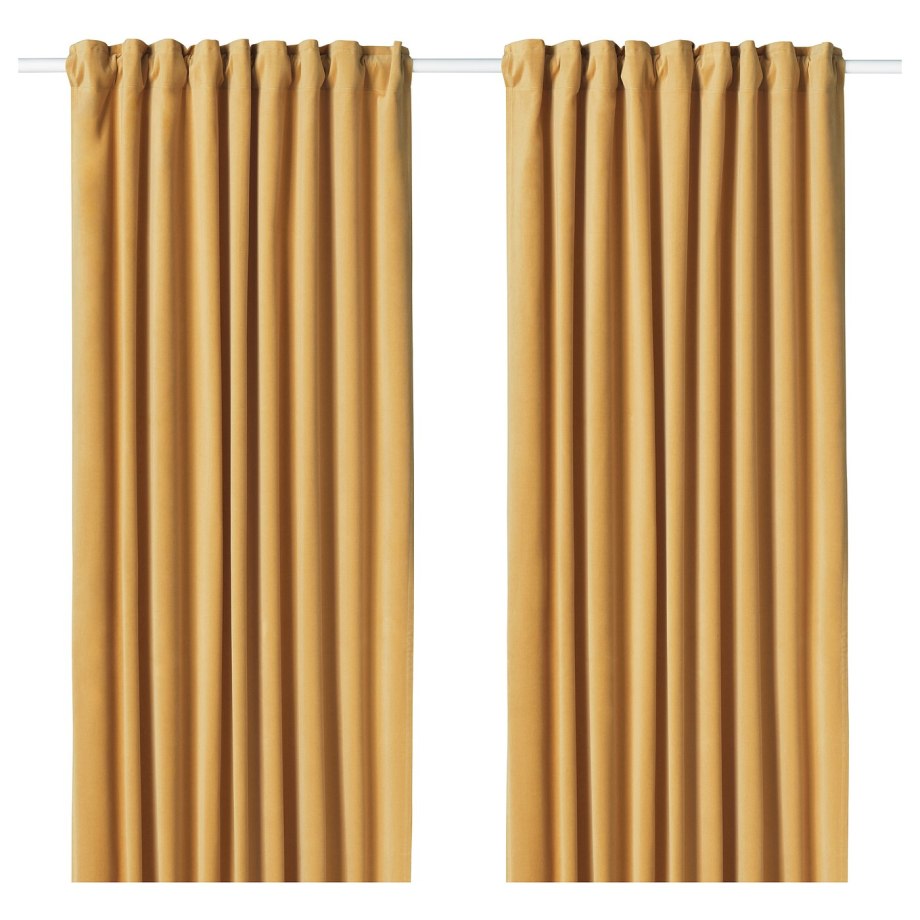 Majgull МАЙГУЛЛ затемняющие гардины, 2 шт., серый/коричневый145x300 см